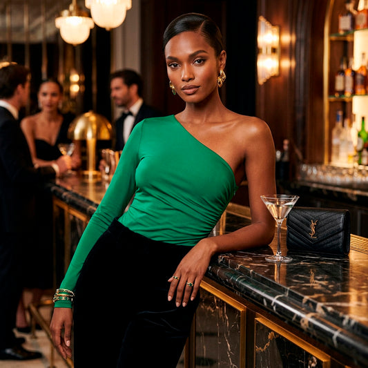 Alessia Asymmetric Body in Green