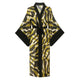 Jessie Animal Print Kaftan in Black and Green