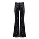 Taylor Sequined Party Trousers in Black