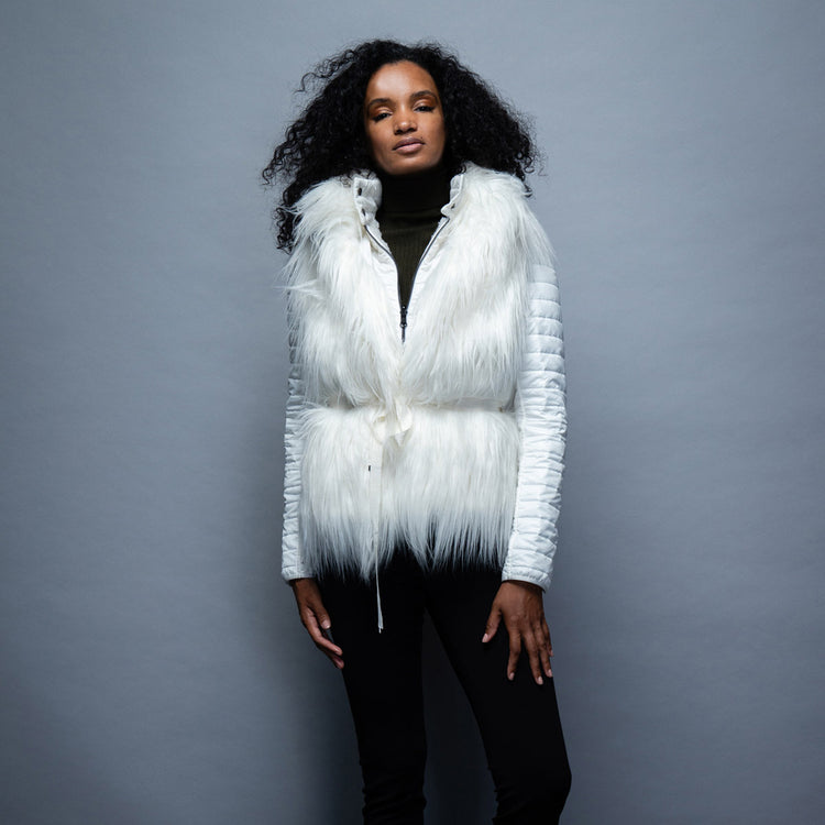 Gal Vest in Ivory White