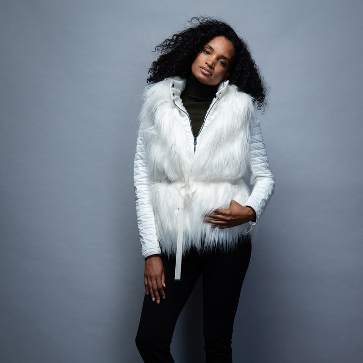 Gal Vest in Ivory White