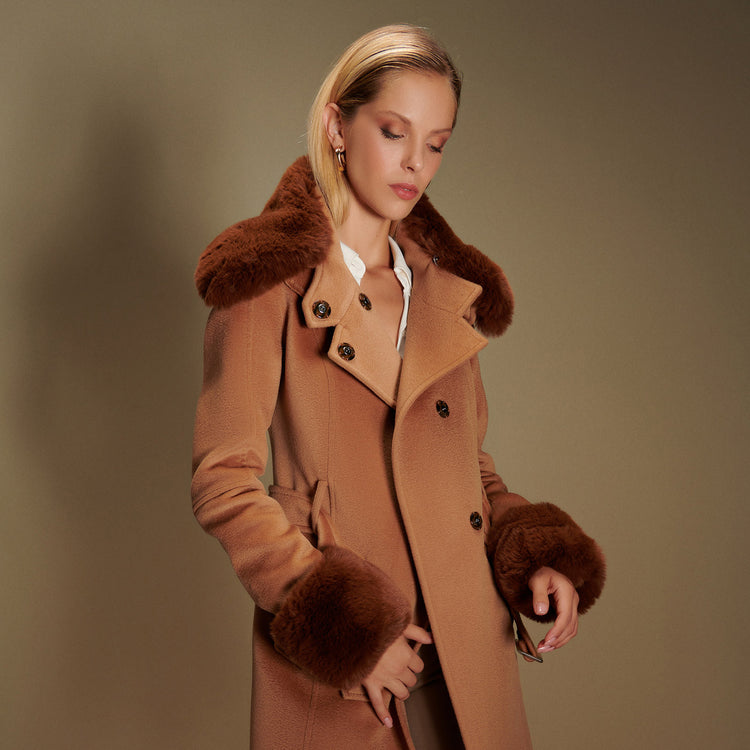 Christie Coat in Camel