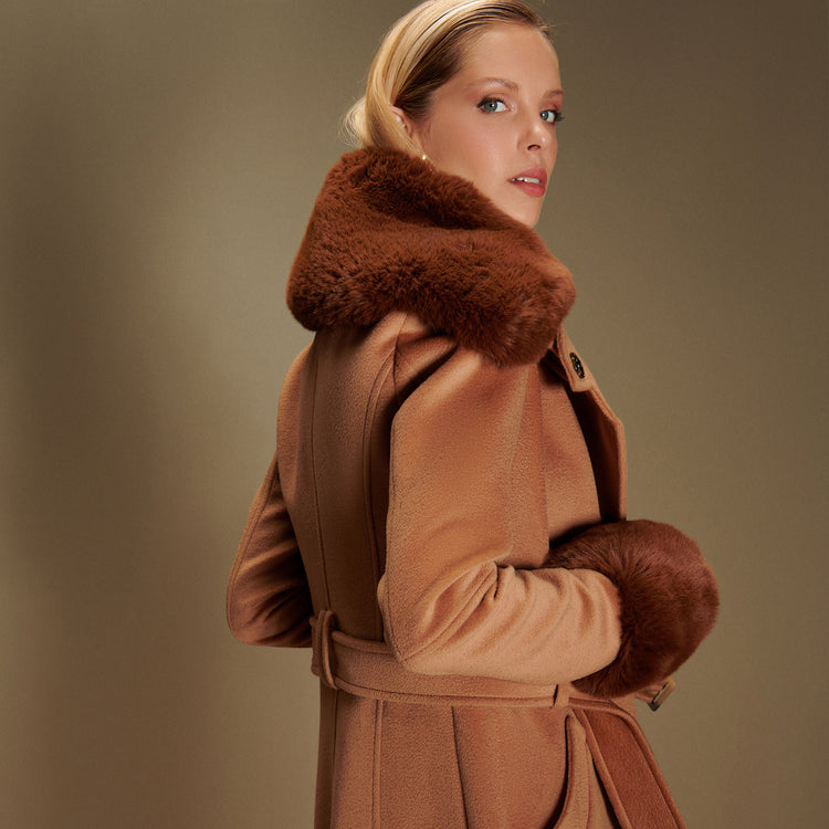 Christie Coat in Camel