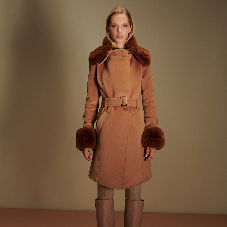 Christie Coat in Camel