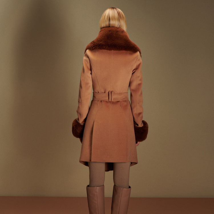 Christie Coat in Camel