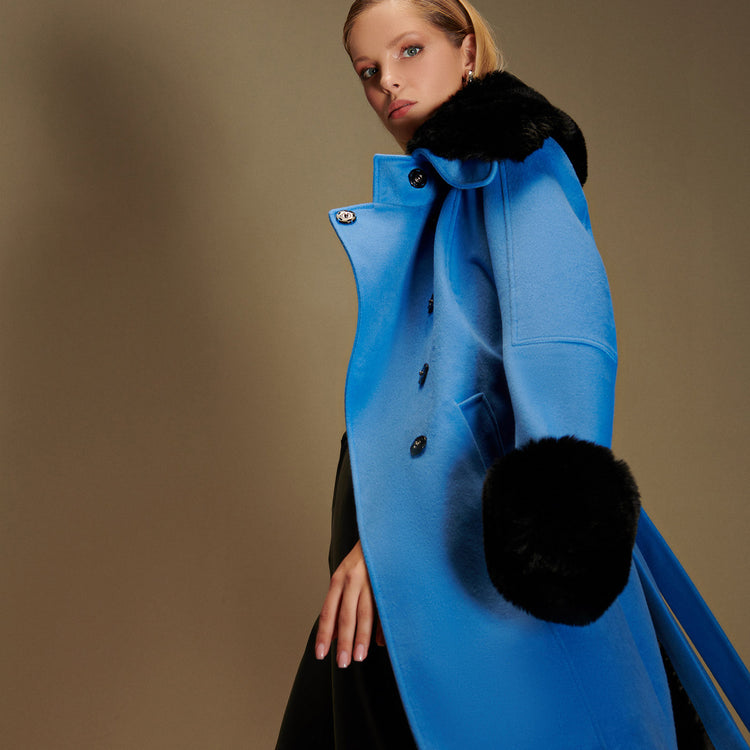 Christie Coat in Blue