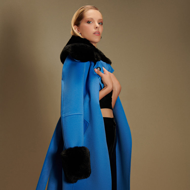 Christie Coat in Blue