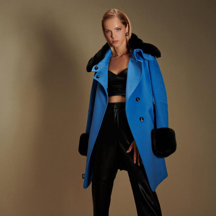 Christie Coat in Blue