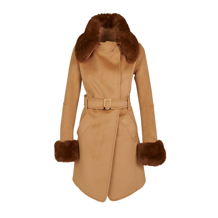 Christie Coat in Camel