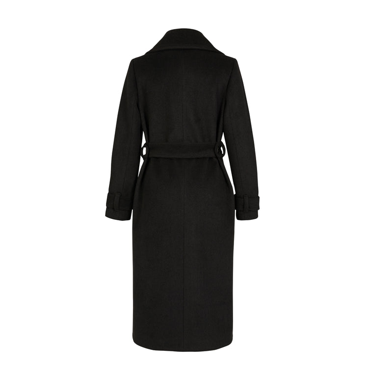 Cindy Classic Vegan Coat in Black