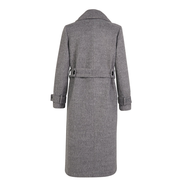 Cindy Classic Vegan Coat in Gray