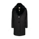 Emilie Vegan Short Coat in Black