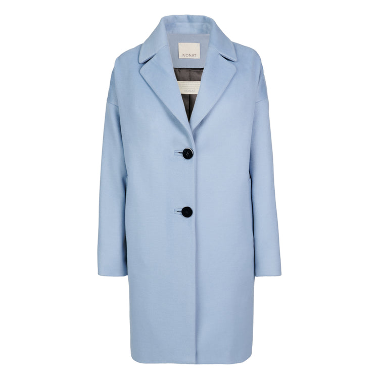 Emilie Vegan Short Coat in Blue