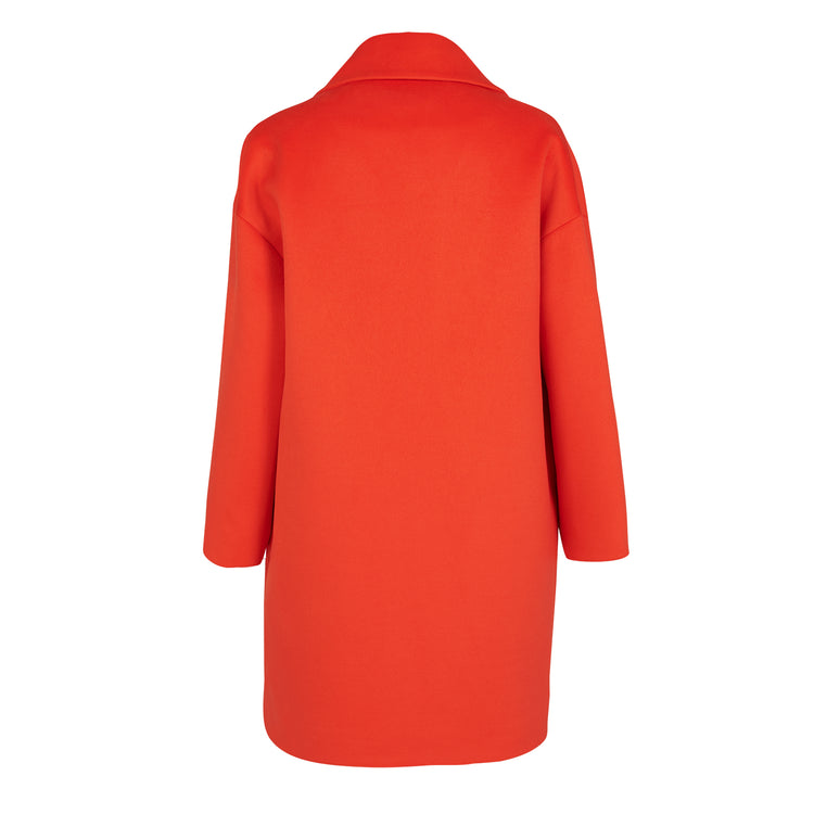 Emilie Vegan Short Coat In Red