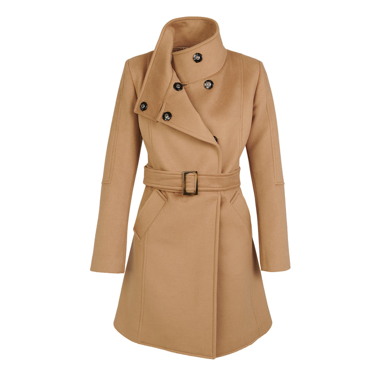 Olivia Short Coat in Camel
