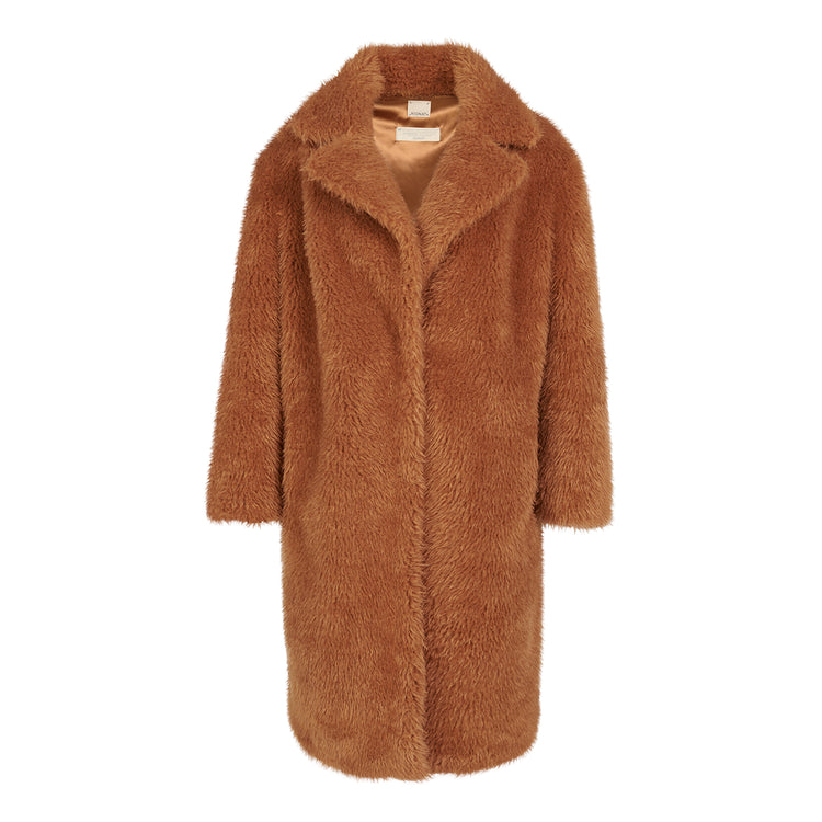 Amy Teddy Vegan Long Coat