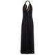 Golden Chain Party Maxi Dress in Black