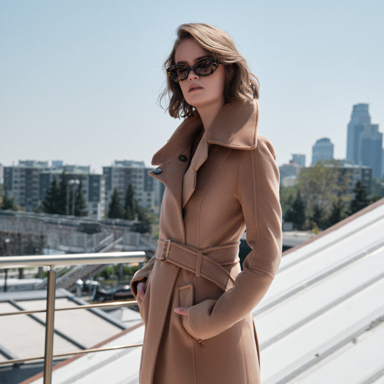 Christie Coat in Camel