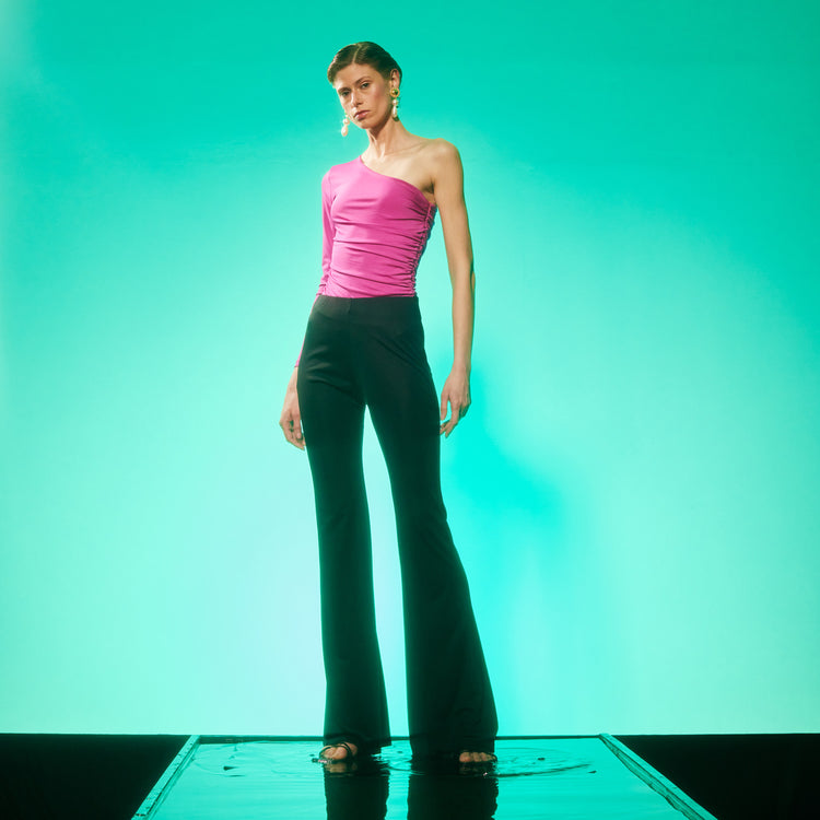 Jennifer One Shoulder Party Body In Pink