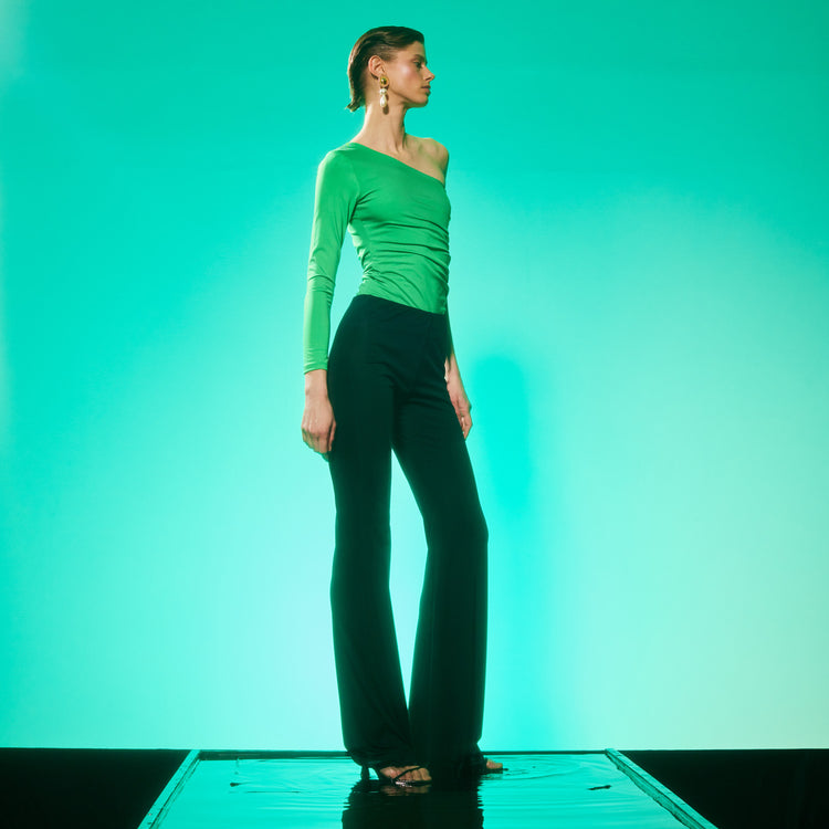 Jennifer One Shoulder Party Body In Green