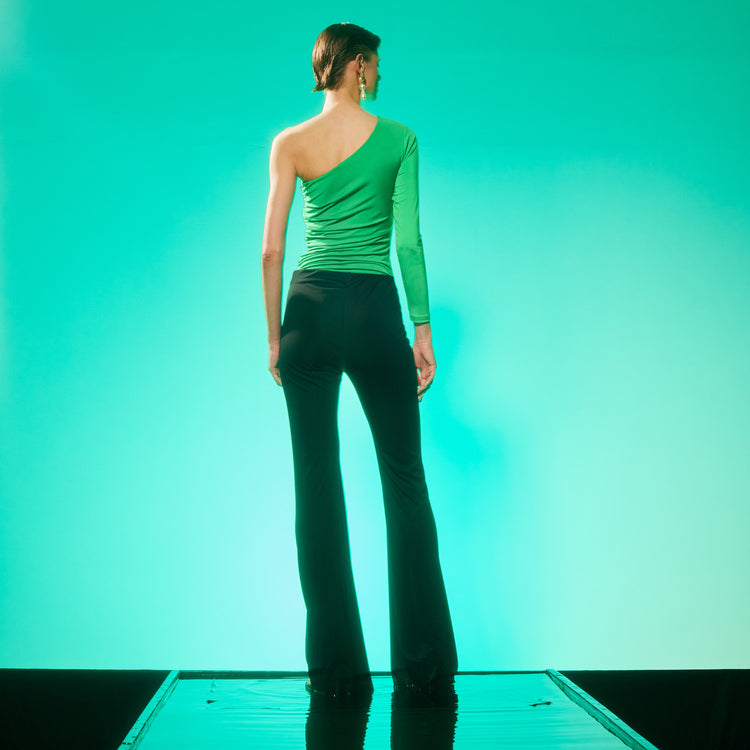 Jennifer One Shoulder Party Body In Green