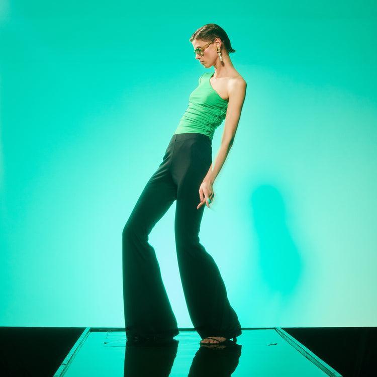 Jennifer One Shoulder Party Body In Green