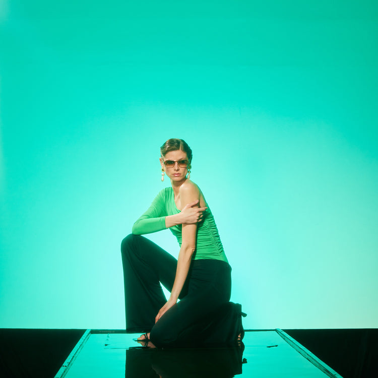 Jennifer One Shoulder Party Body In Green