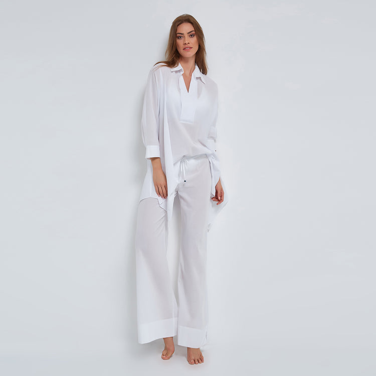 White Tunic in Organic Cotton
