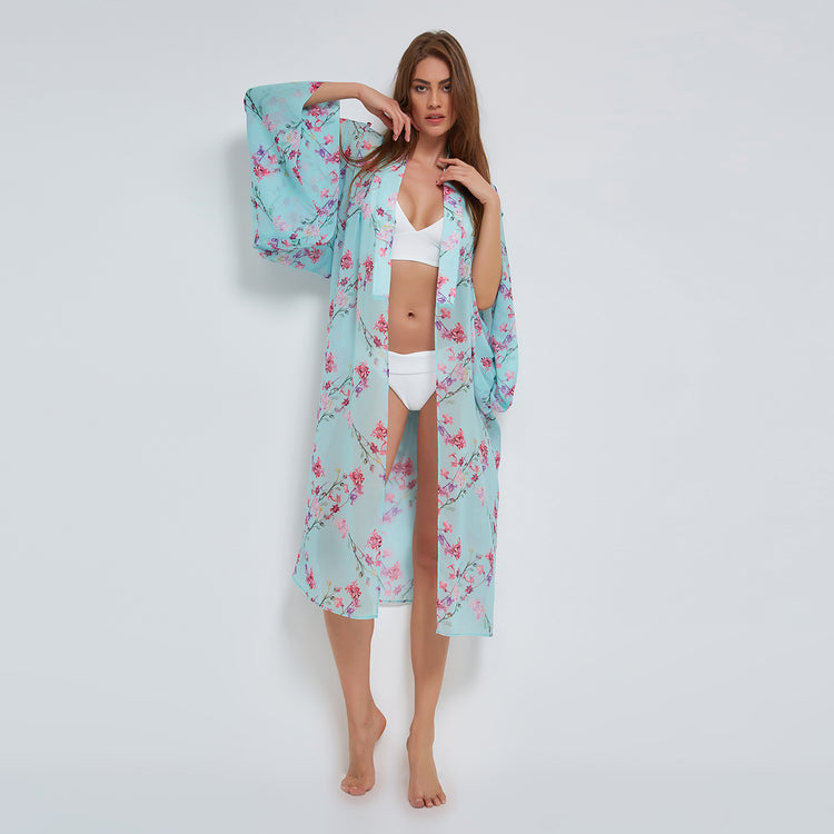 Spring Kimono in Blue