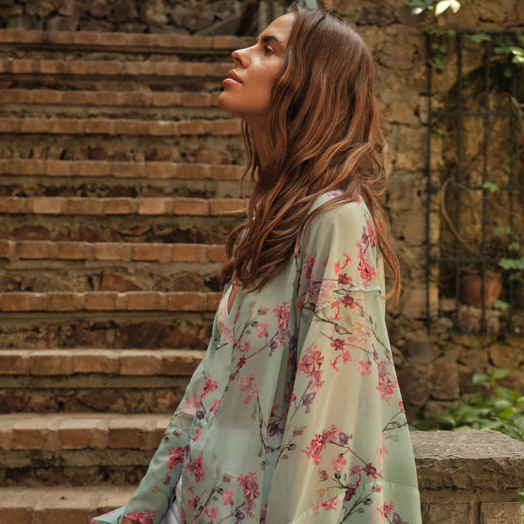 Spring Kimono in Blue