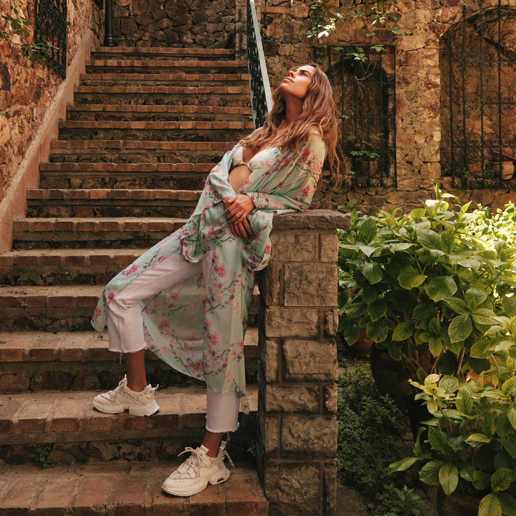 Spring Kimono in Blue