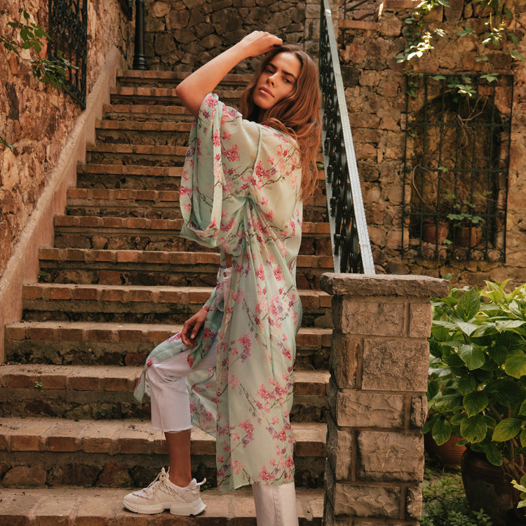 Spring Kimono in Blue