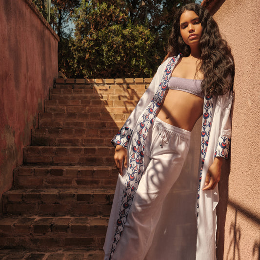 Pull-on Trousers in Organic Cotton