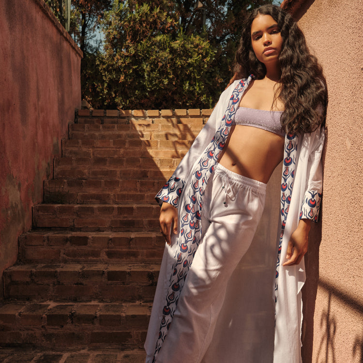 Pull-on Trousers in Organic Cotton