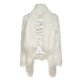 Sugar Vegan Faux Fur Coat in Ivory