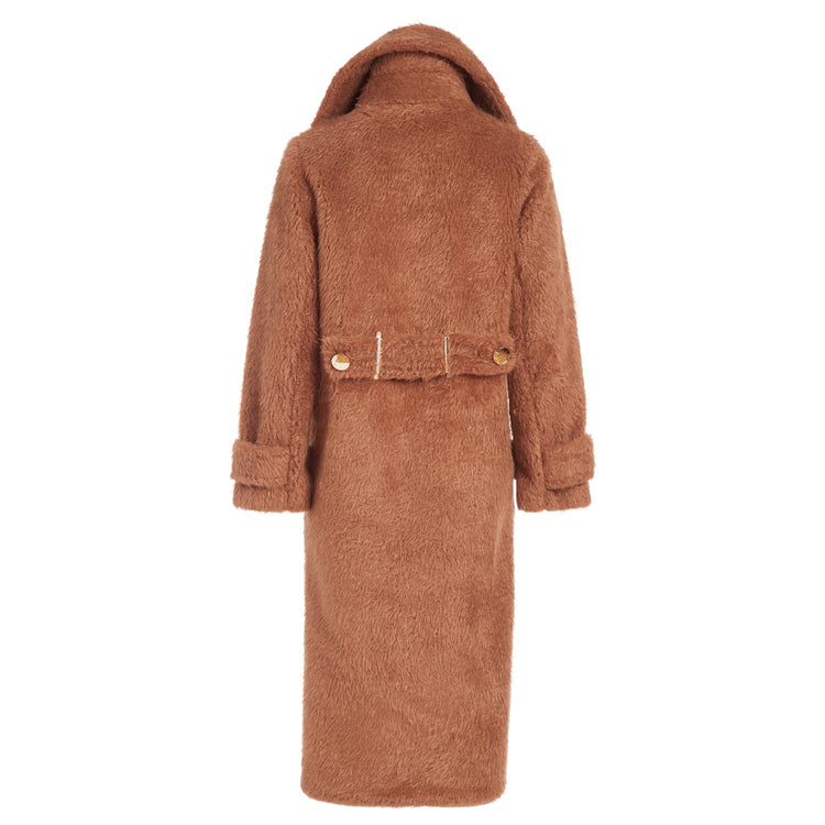 Jennifer Long Coat in Brown