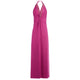 Golden Chain Party Maxi Dress in Pink