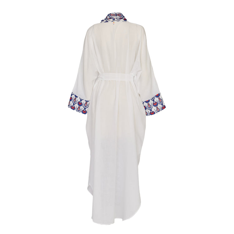 Jane Organic Cotton Caftan In White