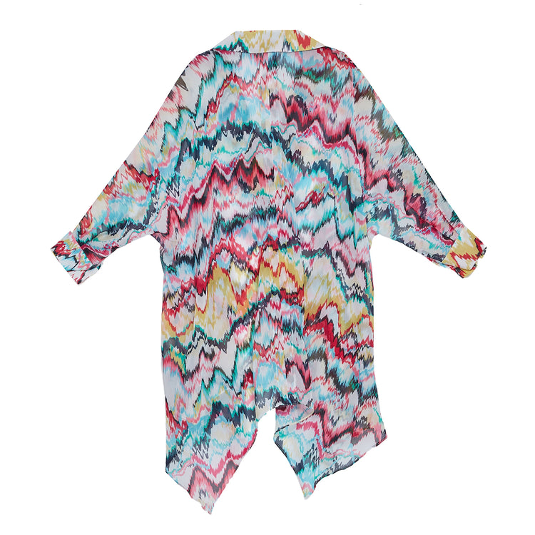 Zig-Zag Tunic in Light Multicolor