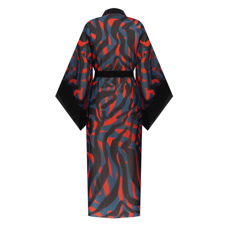 Camo Kaftan in Dark Blue