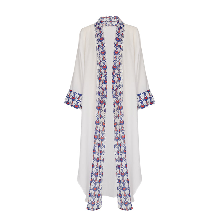 Jane Organic Cotton Caftan In White