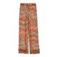 Dark Multicolor Pull-on Trousers in Chiffon