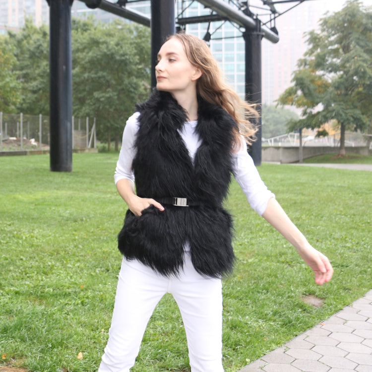 Gal Vest in Black