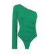 Jennifer One Shoulder Party Body In Green