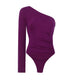 Jennifer One Shoulder Party Body In Purple