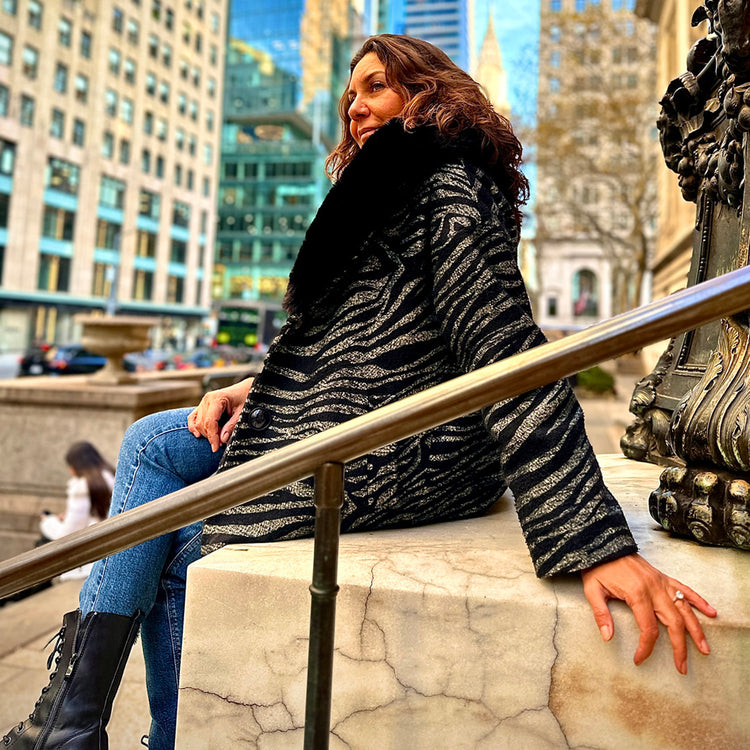 Wild Obsession Zebra Coat