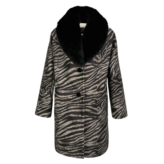 Zebra Chic Vegan Coat