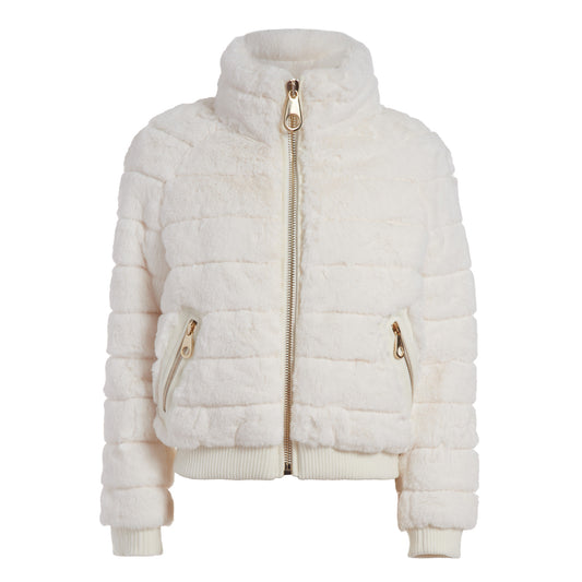 Jodie Bomber Jacket in Ecru