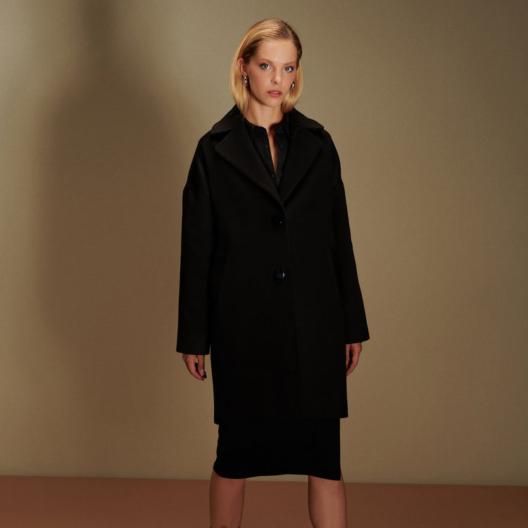 Sarah Short Coat in Black