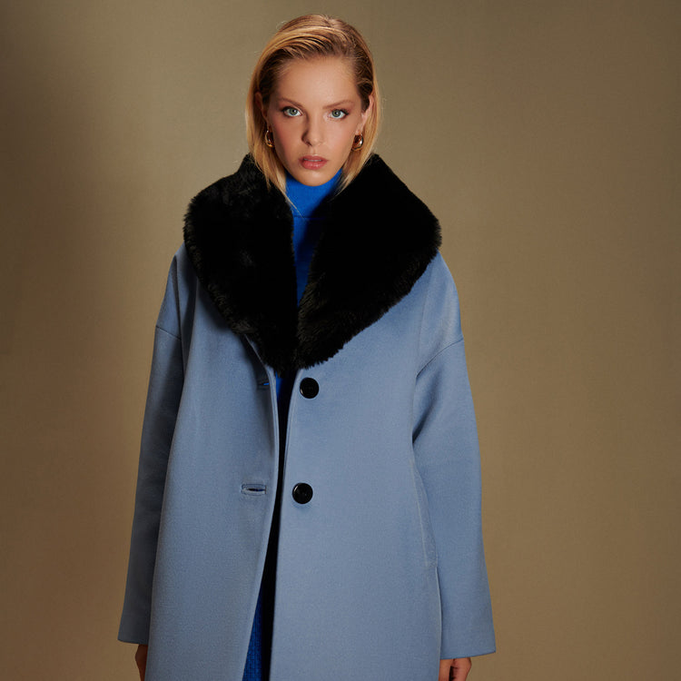 Sarah Short Coat in Blue